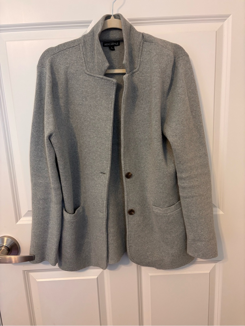 J. Crew Light Gray Knit Blazer Jacket